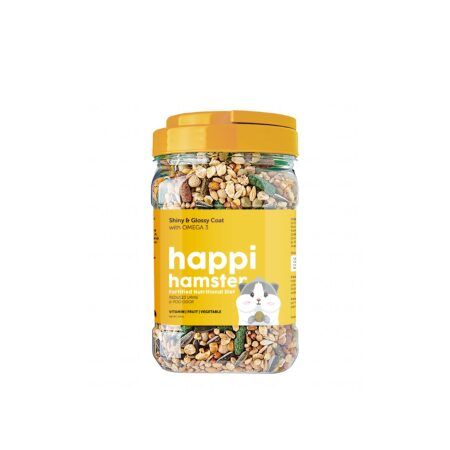 Happi Hamster Fortified Nutritional Diet for Hamsters (Shiny & Glossy Coat)
