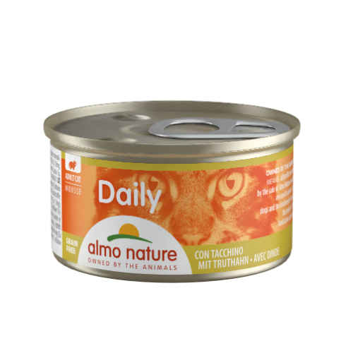 Almo Nature Cat Daily Mousse Turkey Wet Food Cat Food 85g