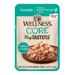 Wellness CORE® Tiny Tasters® Tuna & Salmon Flaked Grain-Free Adult Pouch Cat Food 1.75oz