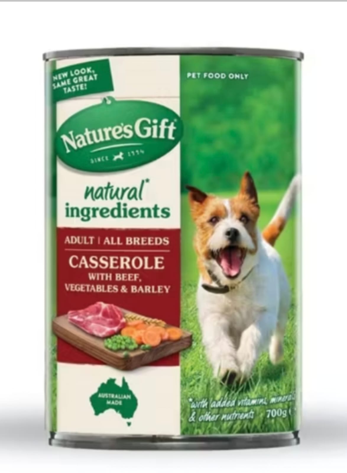 Nature's Gift Dog Beef, Barley & Vegetables 700g
