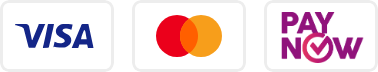 We accept Visa, Mastercard and PayNow