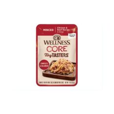 Wellness CORE Tiny Tasters Minced Grain-Free Pouches For Cats & Kitten 1.75oz7 - Chicken & Beef