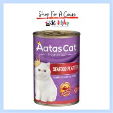 Aatas Cat Essential In Jelly Canned Cat Food 400g - Seafood Platter