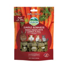 Oxbow Simple Reward Healthy Treats | Rabbit, Guinea Pig, Chinchillas & Other Small Animal - Carrot & Dill
