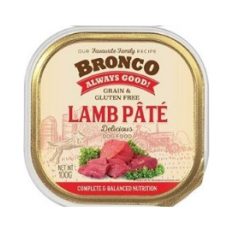 Bronco Tray Dog Food 100g - Premium Quality, Rich & Health Boost - Lamb