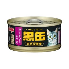 Aixia Kuro-Can Skipjack Tuna & Tuna Complete Meal canned Cat Food (80g) - SJ Tuna Salmon