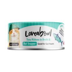 Loveabowl Tuna/Chicken Ribbons Cat Wet Food 80g - Tuna Red Snapper