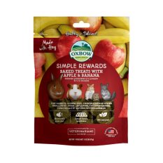 Oxbow Simple Reward Healthy Treats | Rabbit, Guinea Pig, Chinchillas & Other Small Animal - Apple & Banana