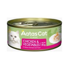 Aatas Cat Classic Chicken Series (80g x 24 Cans) - Chicken & Vegetables