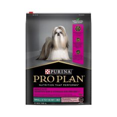 PRO PLAN Sensitive Skin & Stomach Salmon & Mackerel Formula with Prebiotic Fibre - Adult Small & Toy Dry Dog Food 2.5kg