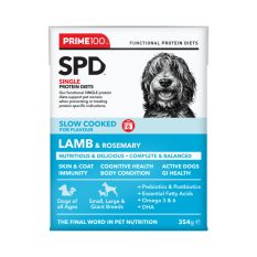 Prime100 SPD SLOW COOKED Single Protein Diets for Adult Dogs 354g - Lamb Rosemary