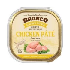 Bronco Tray Dog Food 100g - Premium Quality, Rich & Health Boost - Chicken