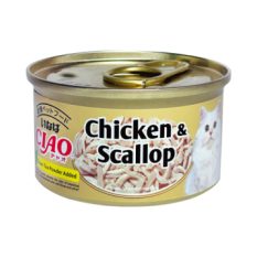 Ciao Jelly Cat Canned Food (24 cans X 75g) - Chkn Fillet &Scallop