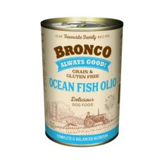 Bronco Olio Grain & Gluten Free Wet Dog Food 390g - Ocean Fish
