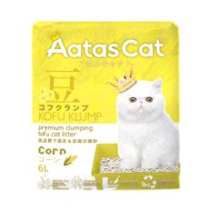 ** FREE 18L Cat Tofu Litter ** Aatas Cat Kofu Klump Cat Litter 6L - Free Meow San Cat Tofu Cat Litter - Corn