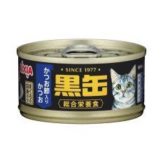 Aixia Kuro-Can Skipjack Tuna & Tuna Complete Meal canned Cat Food (80g) - SJ Tuna w Dried SJ