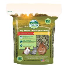 Oxbow - Hay Blends Western Timothy Orchard Grass for Small Pets Rabbit Guinea Pig Hay 15oz I 40oz I 90oz