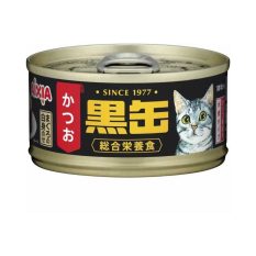 Aixia Kuro-Can Skipjack Tuna & Tuna Complete Meal canned Cat Food (80g) - Skipjack & Tuna