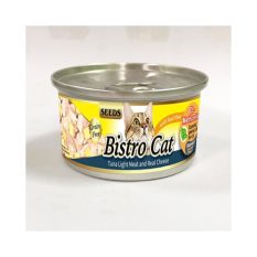 Bistro Cat Wet Food 80g (24 cans) - Tuna & Real Cheese