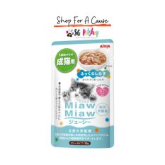 Aixia Miaw Miaw Juicy Pouch 60g (Complete Food) - Whitebait