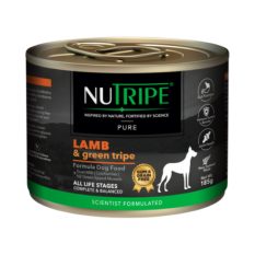 Nutripe DOG Pure Gum-Free Wet Food 185g (12 cans / 24 cans) - Dog - Lamb