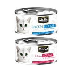 Kit Cat Premium Mousse for ADULT cat 80g - Mix
