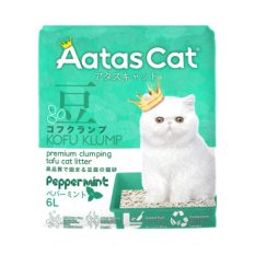 ** FREE 18L Cat Tofu Litter ** Aatas Cat Kofu Klump Cat Litter 6L - Free Meow San Cat Tofu Cat Litter - Peppermint
