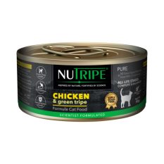 Nutripe CAT Pure with Green Tripe Gum Free Wet Food (95g x 24cans) - Chicken