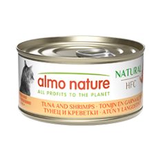 Almo Nature HFC (Human Food Chain) Wet Food for Cats - 70g - Tuna Shrimps