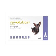 Revolution For Dogs Weighing 2.6-5kg (3 Pipettes)