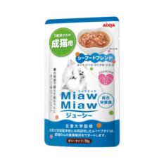 Aixia Miaw Miaw Juicy Pouch 60g (Complete Food) - Seafood Blend