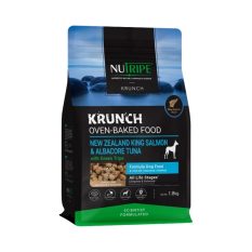[Clearance Sales] Nutripe - KRUNCH, Oven-Baked with Green Tripe Formula Dog Food, 1.8kg/7kg - exp. date in Sep. 26 - Salmon & Tuna