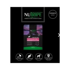 [Clearance] Nutripe - Essence Dog Dry Food / Kibbles, 200g Sample Pack. exp. date in Oct 26 - Pork