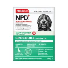 Prime100 SPD SLOW COOKED Single Protein Diets for Adult Dogs 354g - Crocodile Algae oil