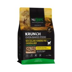 Nutripe - KRUNCH, Oven-Baked with Green Tripe Formula CAT Food, 1.6kg/5.5kg - Chicken & Beef