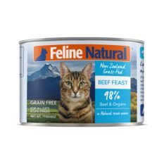 [Bundle 6 Cans] Feline Natural Canned Wet Cat Food [170g] - Beef Feast