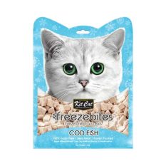 Kit Cat Freeze Bites Freeze Dried Cat Treats 20g - 100% Grain Free with Real Meat - Cod Fish