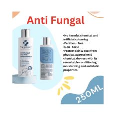 Megacare Shampoo for Anti Fungal, Anti Irritant and Itch, Soft Silky Hair 250ml - Anti Fungai