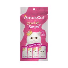Aatas Cat Creme Puree Treats (14g x 4sticks)k - Chicken Surimi