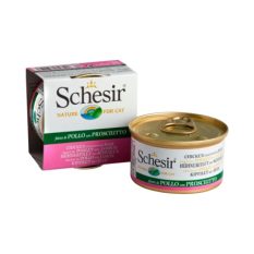 Schesir Nature Cat Canned Food 85gram (kitten/ senior) - Tuna Shrimp
