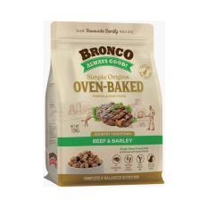 Bronco Simple Origins Oven-Baked Dry Food for Dogs, 1.5kg - Beef