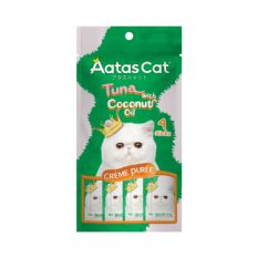 Aatas Cat Creme Puree Treats (14g x 4sticks)k - Tuna Coconut Oil