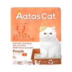 ** FREE 18L Cat Tofu Litter ** Aatas Cat Kofu Klump Cat Litter 6L - Free Meow San Cat Tofu Cat Litter - Peach