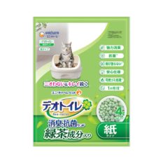 UniCharm Cat Litter Box Top Deck Pellets - GreenTeaPaper 4L