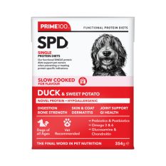 Prime100 SPD SLOW COOKED Single Protein Diets for Adult Dogs 354g - Duck Sweet Potato