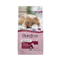 Burgess Kitten/Adult Dry Cat Food 1.5kg - Turkey & Cranberry