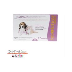 Revolution For Puppies & Kittens  x 3 pippetes (Pink 0 kg -2.5kg )