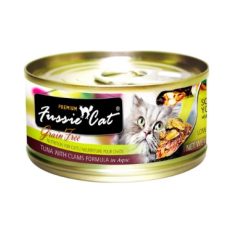 Fussie Cat BLACK LABEL Canned Wet Food Tuna Series (80g x 24 cans) - Clams