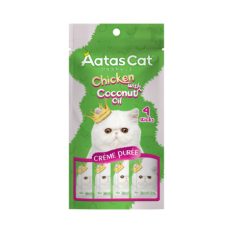 Aatas Cat Creme Puree Treats (14g x 4sticks)k - Chicken Coconut Oil