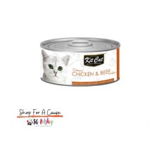 Kit Cat DEBONED Topper Canned Wet Food [MIXABLE - 24 cans x 80g] - Chicken & Beef